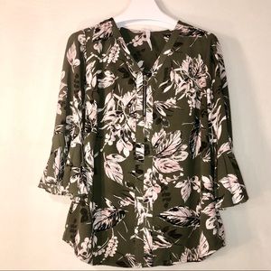 🌀2/$25 NY Collection Plus Size Floral-Print 1X